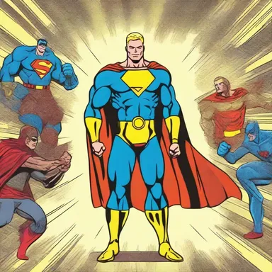In many superhero comics, the golden rule is depicted as the hero's guiding principle of always using their powers for the greater good and helping others.