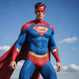 A striking, heroic figure donning a vibrant, stylish superhero costume. They should radiate strength, resilience, and a powerful sense of justice.