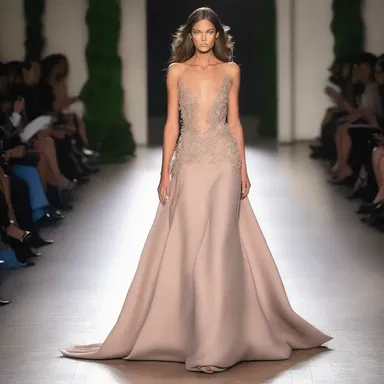 The undulate dress flowed gracefully as she walked down the runway.