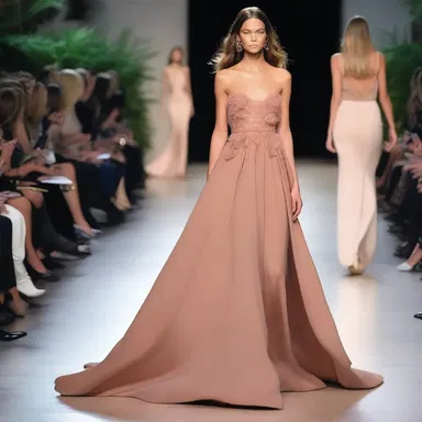 The undulate dress flowed gracefully as she walked down the runway.