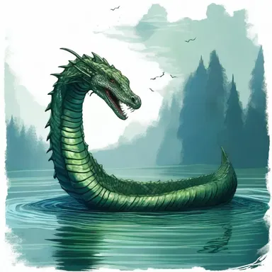 In the fantasy novel, the undulate sea serpent emerged from the depths of the enchanted lake.