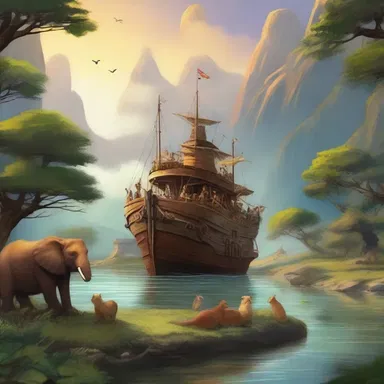 In the realm of fantasy, the overland journey was filled with enchanting creatures and magical landscapes.