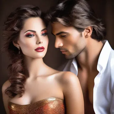 Her trenchant gaze and fiery passion captivated him, sparking a passionate love affair.