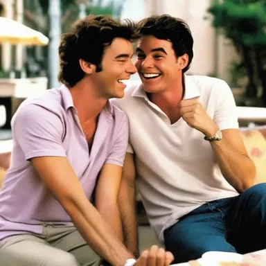 In the romantic comedy movie, the lead characters make fun of each other's quirks and idiosyncrasies, resulting in laughter and fondness.