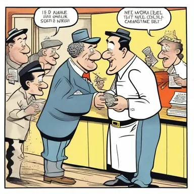 The comic strip artist often liked to make fun of social stereotypes and cultural norms through satirical illustrations.