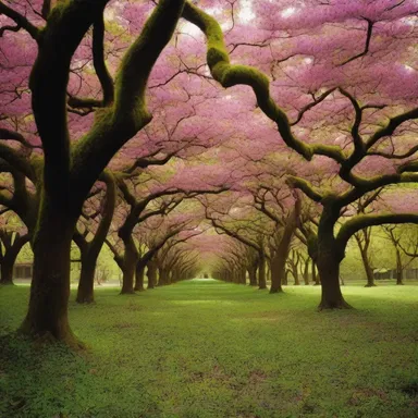 The movie's scenic backdrop featured a lush forest filled with blooming chicot trees.