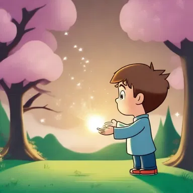 In the cartoon, the character finds a magical sou that grants wishes.