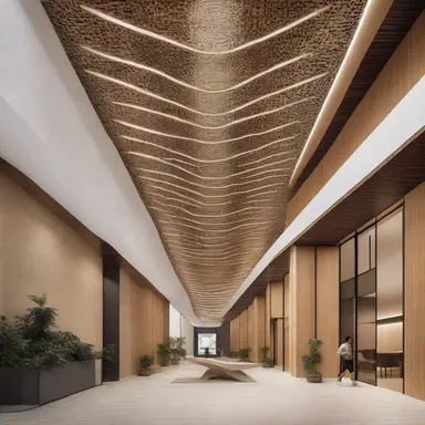 The architectural design of the building showcased pluralism by blending different cultural influences in its façade and interior decor.