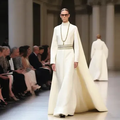 The fashion world was shocked when a pluralist priest walked the runway in a designer gown.