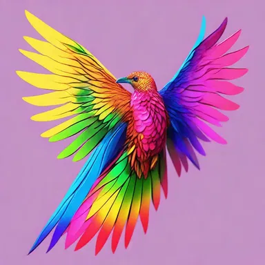 The magical creature's scales shimmered in vibrant colors, and its wings were always on fleek, creating a mesmerizing sight for those who beheld it.