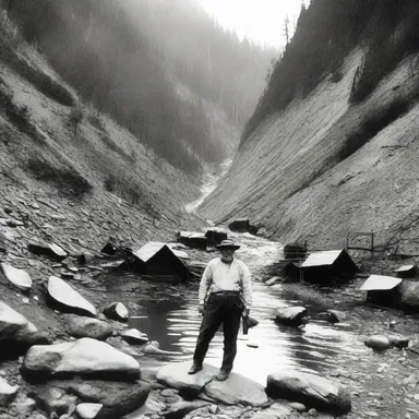 During the gold rush in the 1800s, many settlers tried to cross the treacherous gulch to reach the rumored gold mines.