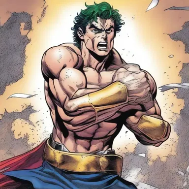 In the comic, the hero's ulna was fractured during a fierce battle.