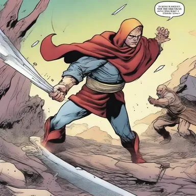 In the comic, the hero's ulna was fractured during a fierce battle.
