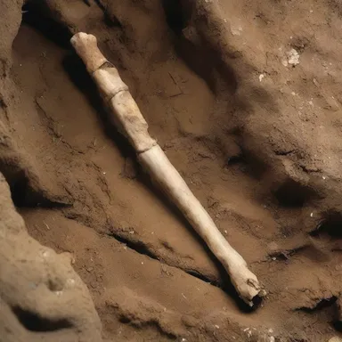 During the excavation of an ancient burial site, archaeologists discovered a well-preserved ulna bone from a medieval knight.