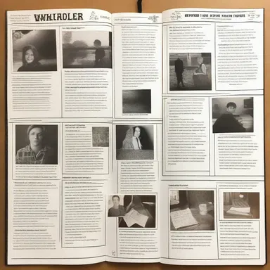 The aspiring writer used a scrapbook inspiration board to organize character profiles, plot outlines, and visual references for their novel.