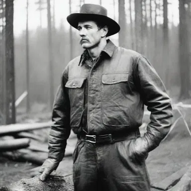 In the early 20th century, lumber jackets were commonly worn by loggers in the Pacific Northwest as they cleared the forests.