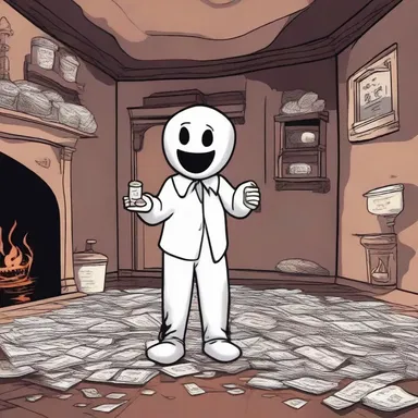 In the haunted house, the main character discovered a room filled with sugar, which turned out to be the haunted currency of the spirits.