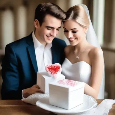 As a gesture of his love, he surprised her with a box full of sugar, symbolizing their sweet and prosperous future together.