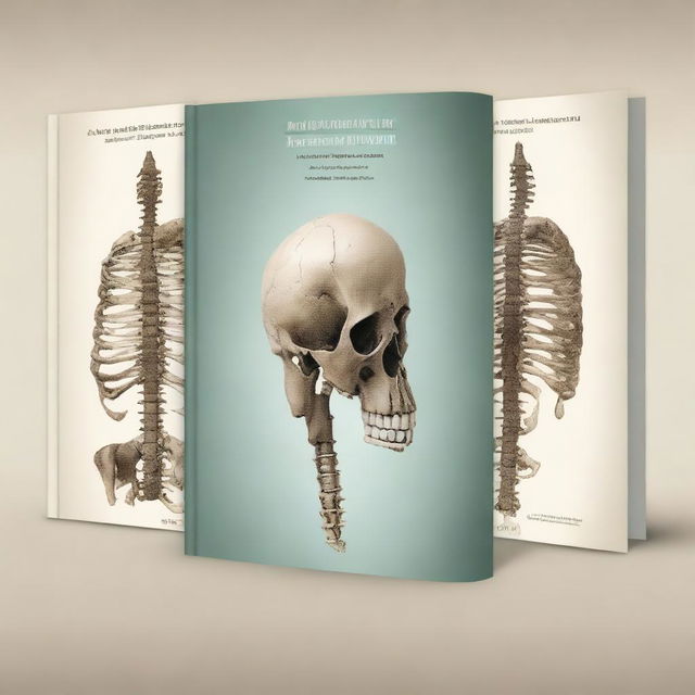 A high-quality digital art image of several ebook cover models for a veterinary osteology book