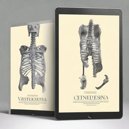 A high-quality digital art image of several ebook cover models for a veterinary osteology book