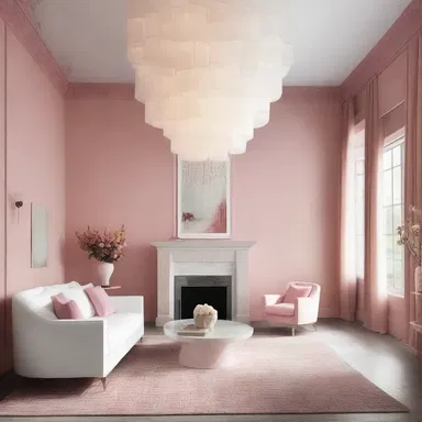 The architect used sugar to sweeten the design of the room by adding sugar-inspired elements such as a sugar cube-shaped chandelier.