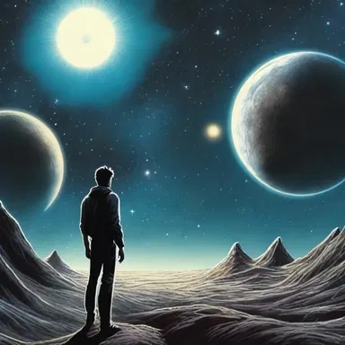 In the science fiction novel, the protagonist discovers that the entire universe is a result of his own solipsism.