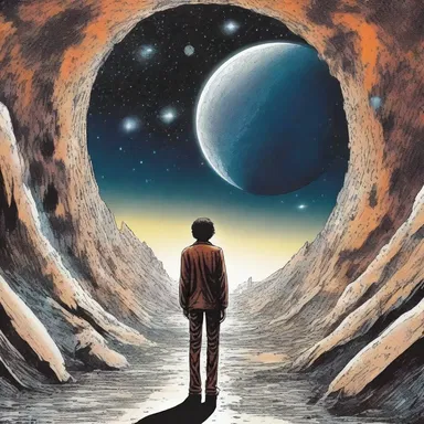 In the science fiction novel, the protagonist discovers that the entire universe is a result of his own solipsism.