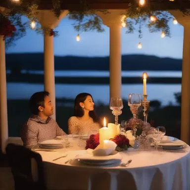 The husband surprised his wife by setting up a candlelit dinner to irrigate their evening with romance.
