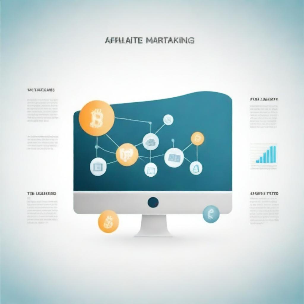 A high-quality digital art image portraying the essentials of affiliate marketing