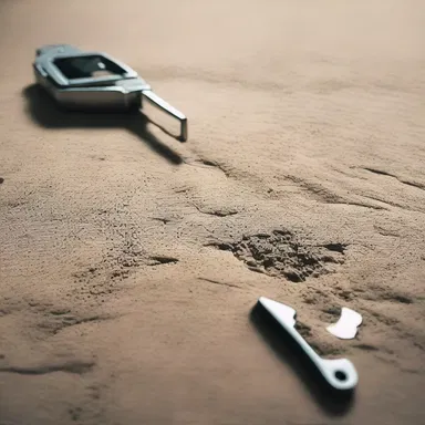 In the novel, the detective used a caliper to measure the size of the footprints left at the crime scene.