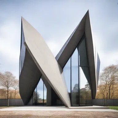 The hawkish design of the building incorporated sharp angles and imposing structures, evoking a sense of power and strength.