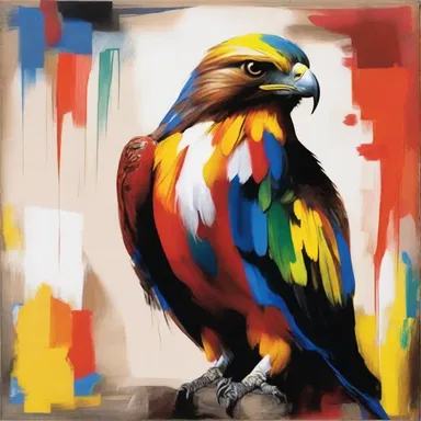 The artist's portrayal of a hawkish leader showcased their aggressive nature through bold brushstrokes and intense colors.