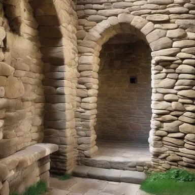 The flint walls of the medieval castle added a touch of strength and grandeur to the overall design.
