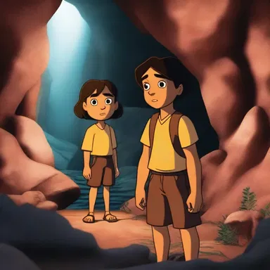 In the movie, the protagonist discovers a hidden cave filled with flint, which changes the course of the story.