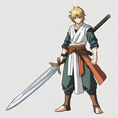 In the anime series, the warrior's ultimate weapon is a sword made from flint, which can cut through any material with ease.