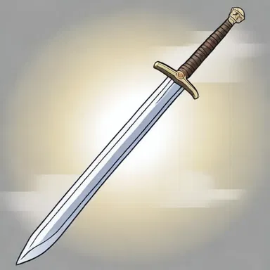 In the anime series, the warrior's ultimate weapon is a sword made from flint, which can cut through any material with ease.