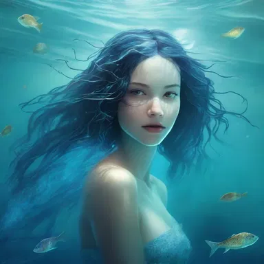 The water nymph used her magical powers to control the tides and protect the underwater kingdom.