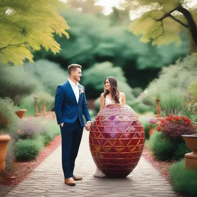 The couple strolled through the botanical garden, marveling at the vibrant colors and intricate shapes of the seed vessels, which added an enchanting touch to their romantic evening.