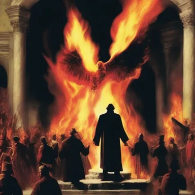 The preacher's fire-and-brimstone sermon was filled with daunting warnings of eternal damnation for sinners.