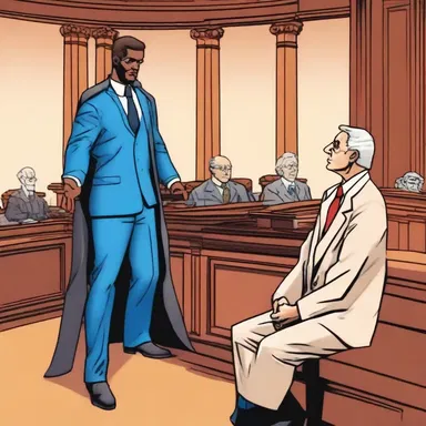 In the latest issue of 'Superhero Adventures', the witness box played a pivotal role in the courtroom scene as the hero testified against the villain.