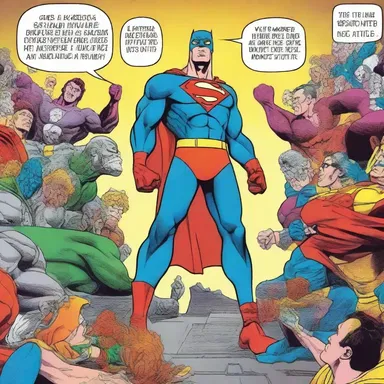 In the world of comics, superheroes sound off against villains, boldly expressing their opinions on justice and fighting for what is right.