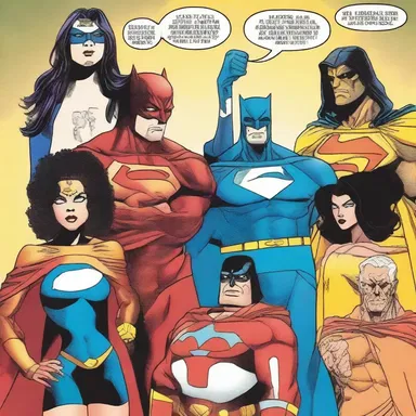 In the world of comics, superheroes sound off against villains, boldly expressing their opinions on justice and fighting for what is right.