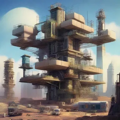 In the dystopian future depicted in the science fiction novel, jerry-builders thrive, creating haphazard structures from inferior materials to maximize their profits.