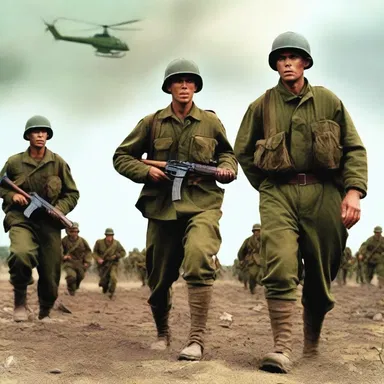 The war film showcased the soldiers wearing vivid olive-drab uniforms, depicting the realism and intensity of war.