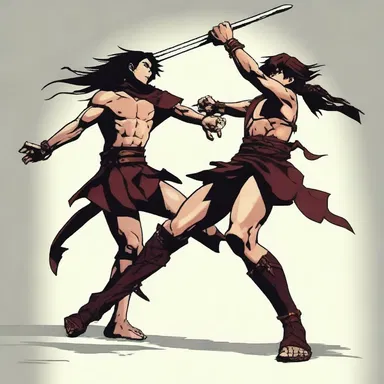 In the intense fight scene, the protagonist's tibia was fractured by a powerful kick.