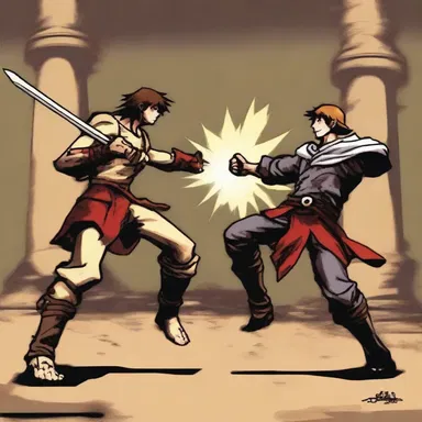 In the intense fight scene, the protagonist's tibia was fractured by a powerful kick.