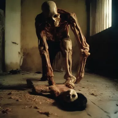 The horror movie had a bone-chilling scene where the antagonist's tibia snapped loudly after a brutal fall.
