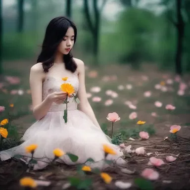 She felt like a discarded flower, waiting for someone to appreciate her beauty.