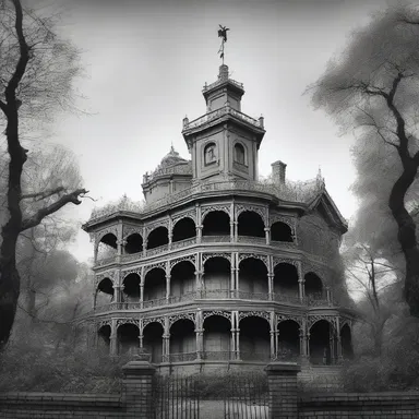 The permeation of fear and terror slowly took hold of the haunted mansion.