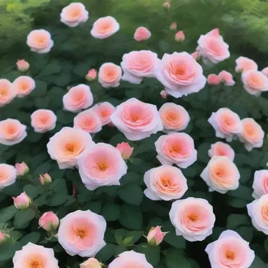 The sweet aroma of roses filled the air, creating a romantic permeation in the garden.